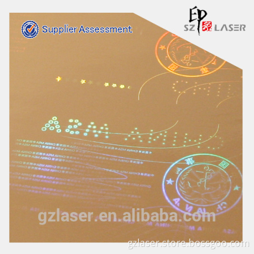 Transparent 3d holograms overlays for our Annual Graduates Certification